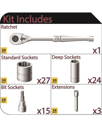 Juego de herramientas Husky 3/8 pulgadas Drive Mechanics... 2