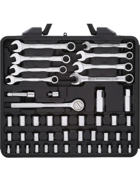 Juego de herramientas Apollo Tools 101 piezas  Mechanics Tool Kit (Entrega en 60 días aprox)
