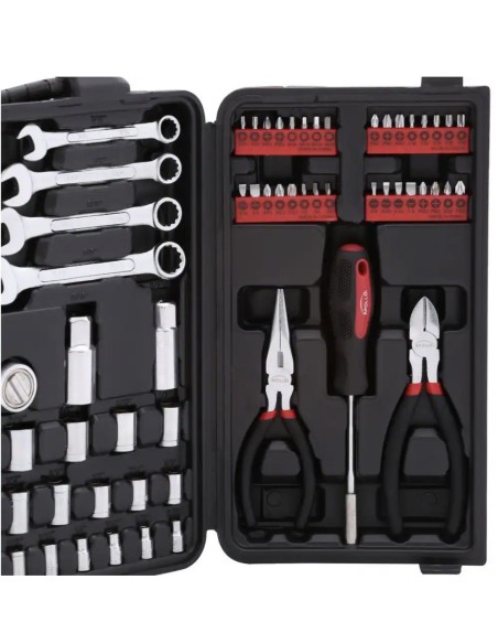 Juego de herramientas Apollo Tools 101 piezas  Mechanics Tool Kit (Entrega en 60 días aprox)
