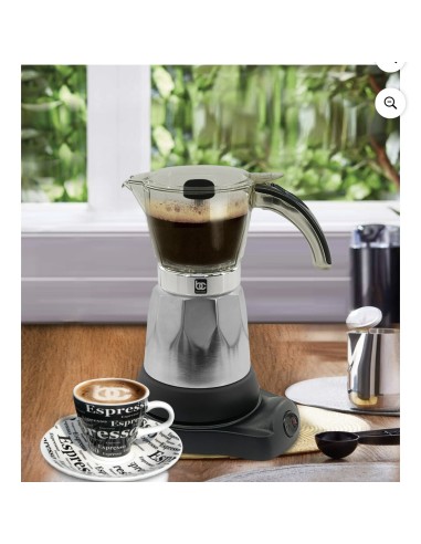 Cafetera Espresso Eléctrica Cafetera de 6 Tazas...