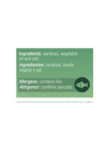 Sardinas en aceite vegetal Yeya (425 g / 15 oz)
