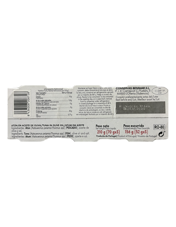 Atún en aceite de oliva 3x70g 2