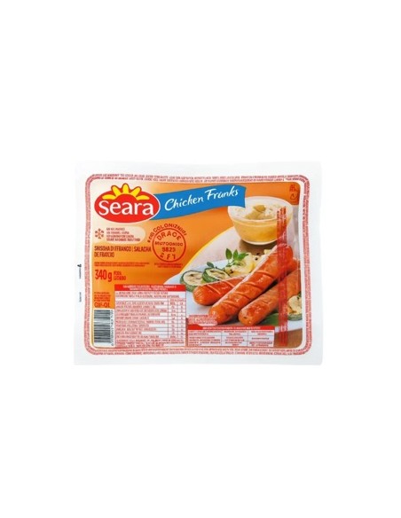 Salchichas de pollo 10u 340g Seara
