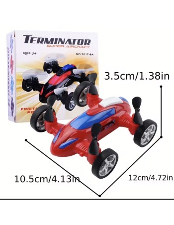 Coche Dron Inercial Rojo