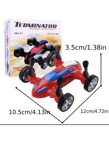 Coche Dron Inercial Rojo