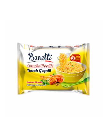 Sopa de fideos Banetti con sabor a pollo, paquete estable...