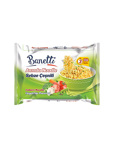 Sopa de fideos Banetti con sabor a vegetales,...