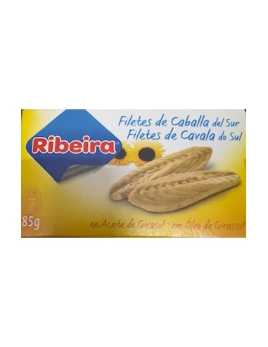 Ribeira Caballa( filetes) en Aceite girasol 89g