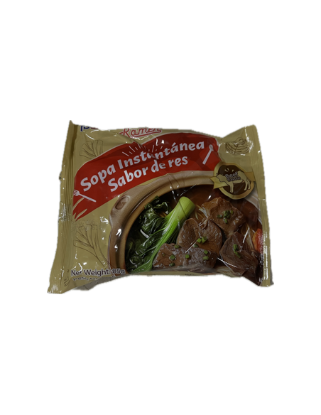 Sopa de fideos con sabor a Res, 85g