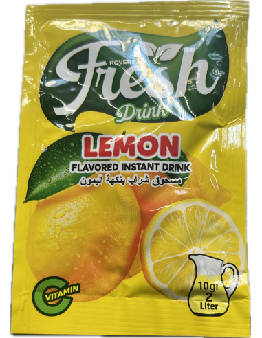 Refresco Fresh Sabor Limón 10 g rinde 2 L