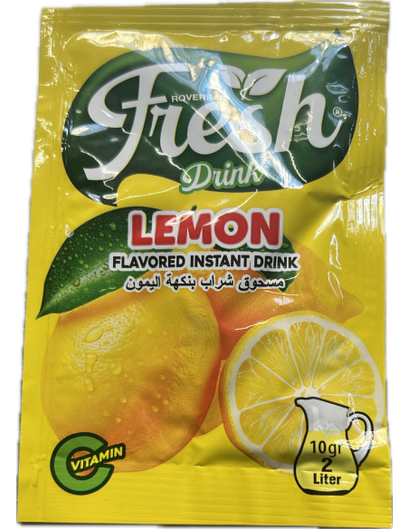 Refresco Fresh Sabor Limón 10 g rinde 2 L