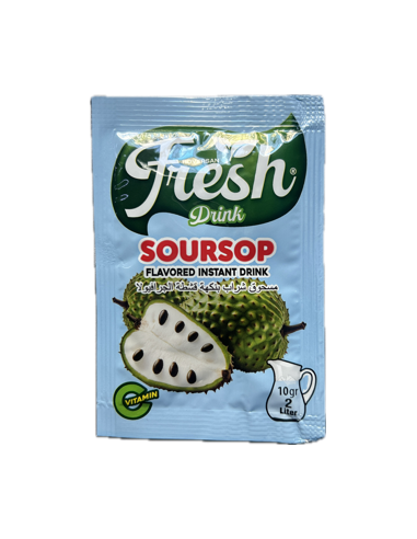 Refresco Fresh Sabor Guanábana  10 g rinde 2 L