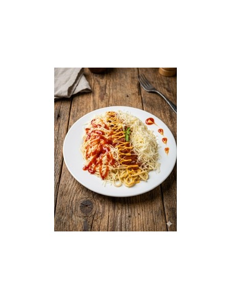 Espaguetis de Jamón y Queso