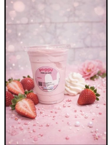 Helado de pote  Yoggy sabor fresa