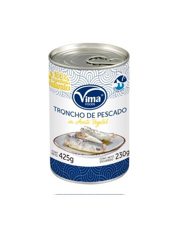 Vima Foods Trocho de Pescado en Aceite 425g