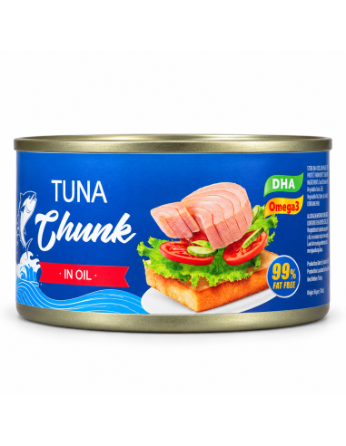 Atún en aceite vegetal 185g